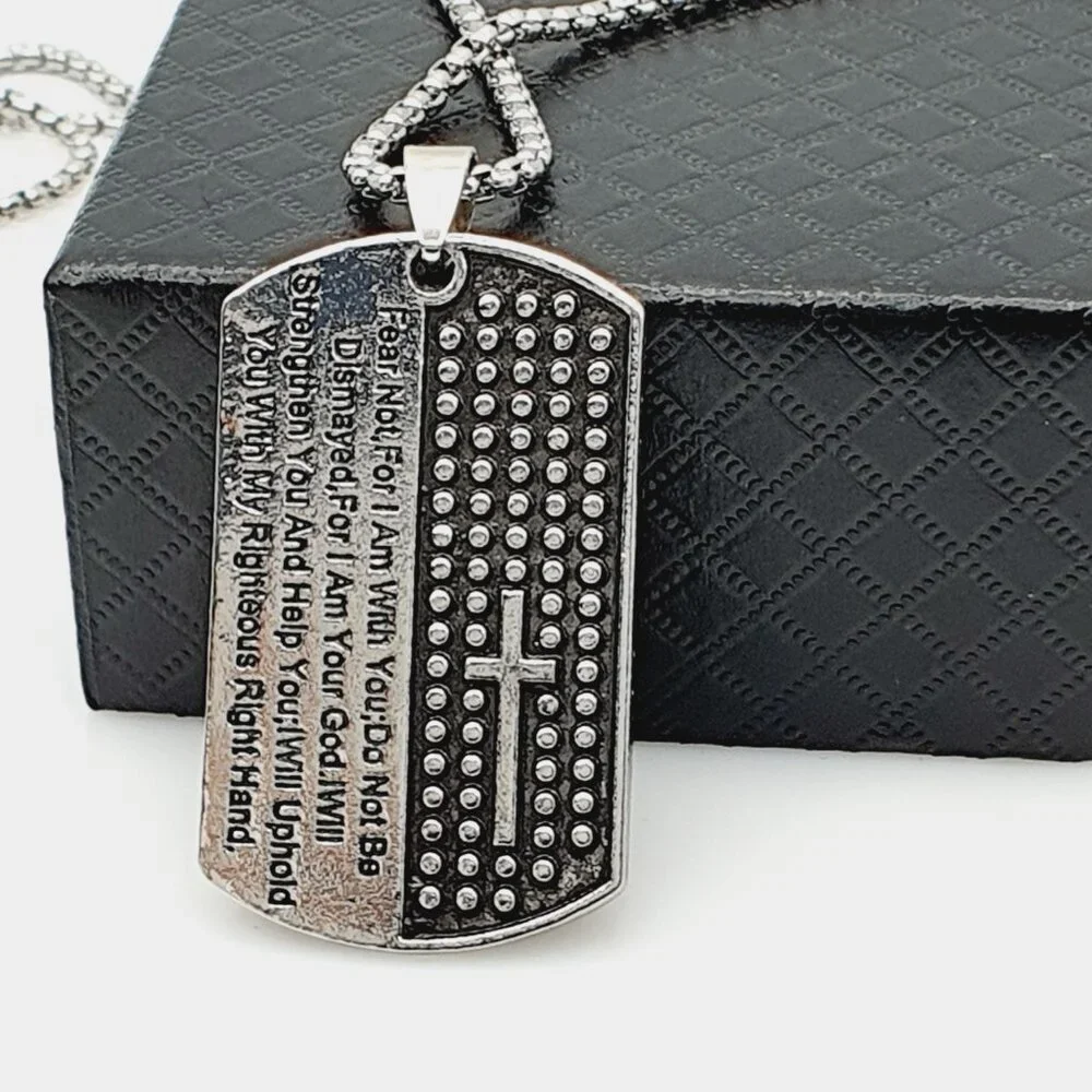 ❤️Soldiers famous Egypt Scripture Necklace, N90201P131
